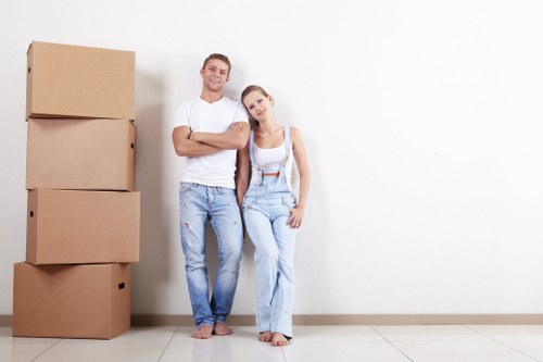 House movers working on a residential move in Bromley