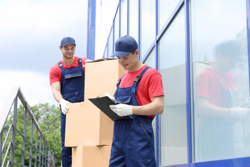 Commercial moving team planning an office relocation in Bromley