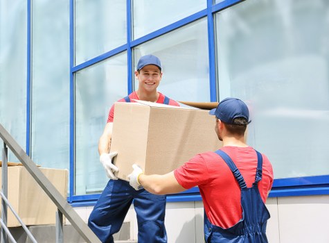 Removal team helping a family move house in Bromley