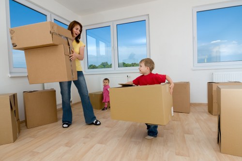 Preparing boxes and furniture for a Bromley man with van removal