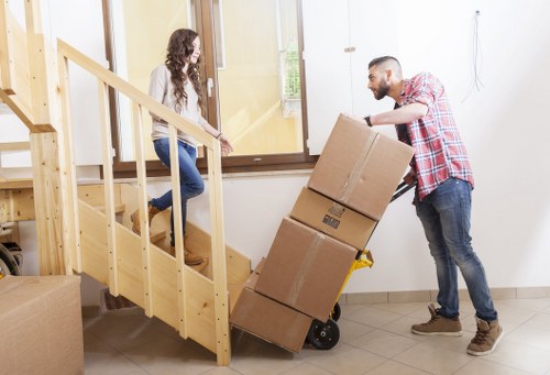 Office move support with a removals van in Bromley