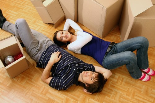 Business furniture and office equipment prepared for a Bromley move